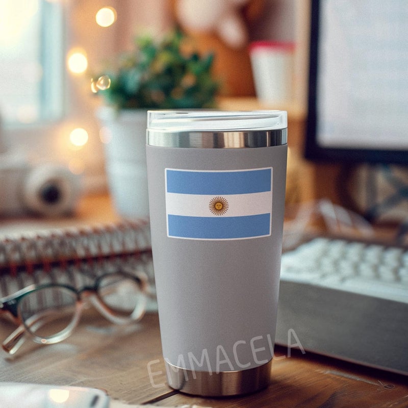 EMMACELA (3PCS) Argentina Flag stickers, Countries Flag Stickers - Waterproof Vinyl Decals For Laptops, Tumblers, Water Bottles, Books, Scrapbooks, Size 3 x 2 Inch - Image 5